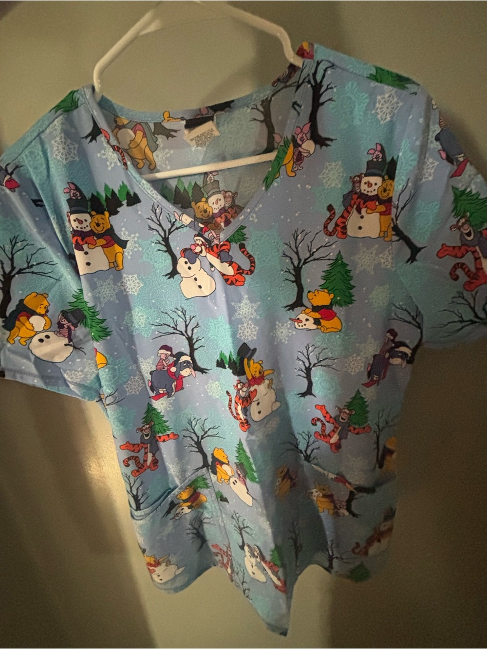 Disney Winnie the Pooh Scrub Top